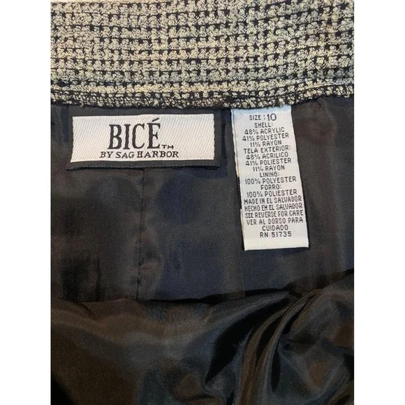 BICÉ by Sag Harbor Womens Skirt Suit Jacket Blazer Pencil Skirt Size 10 Vintage - Picture 14 of 16